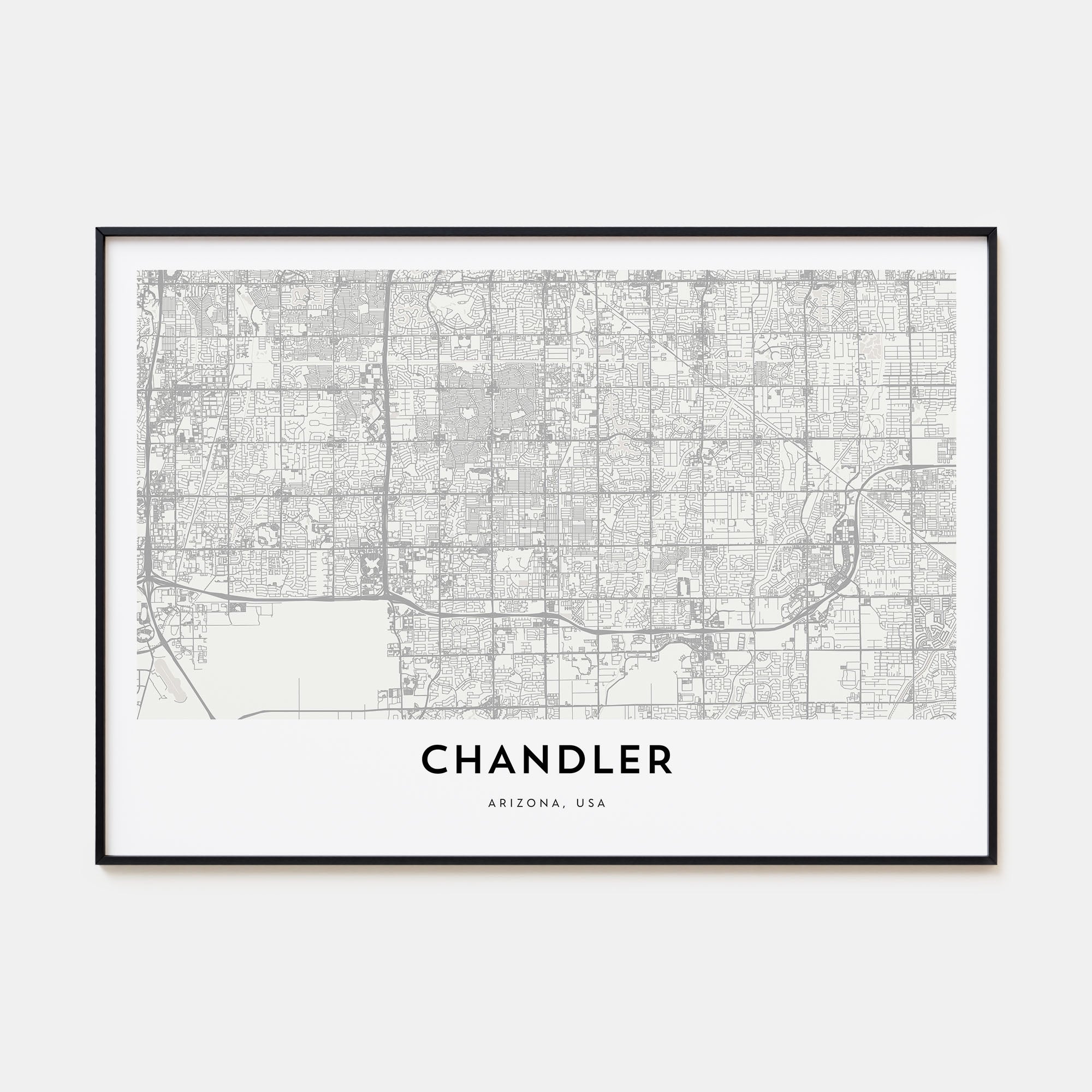 Chandler Map Landscape Poster