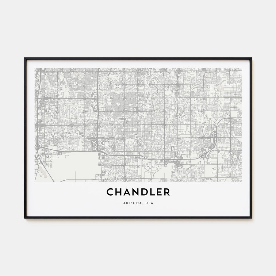Chandler Map Landscape Poster