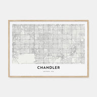 Chandler Map Landscape Poster