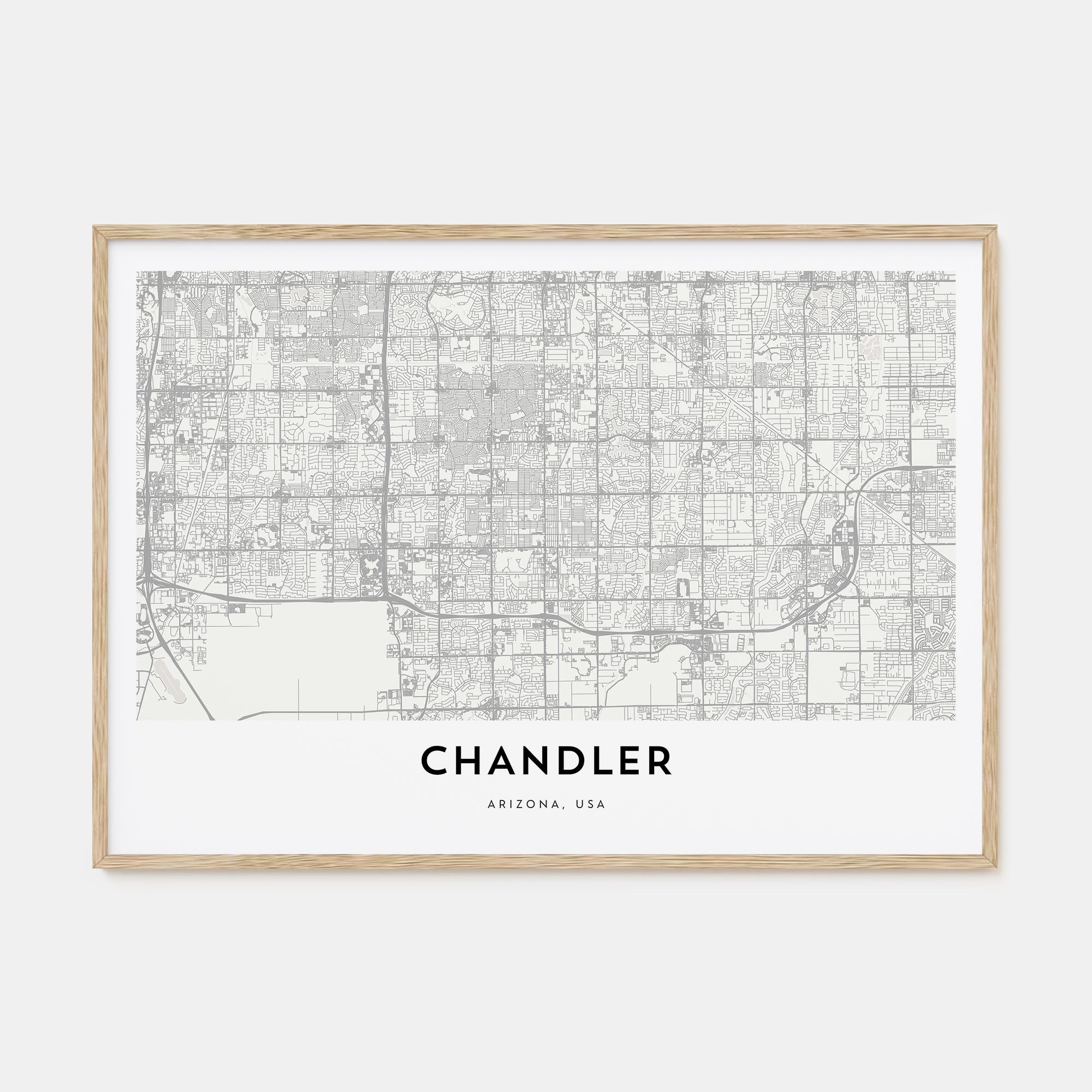 Chandler Map Landscape Poster