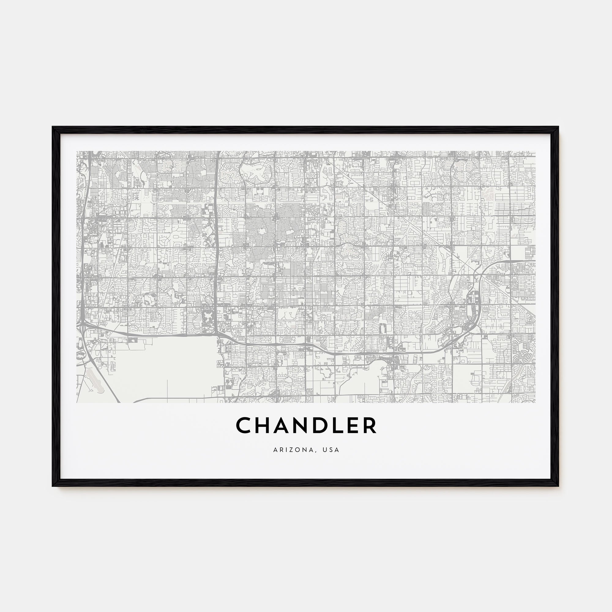 Chandler Map Landscape Poster
