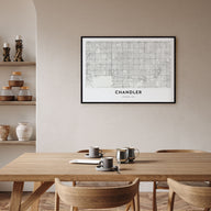 Chandler Map Landscape Poster