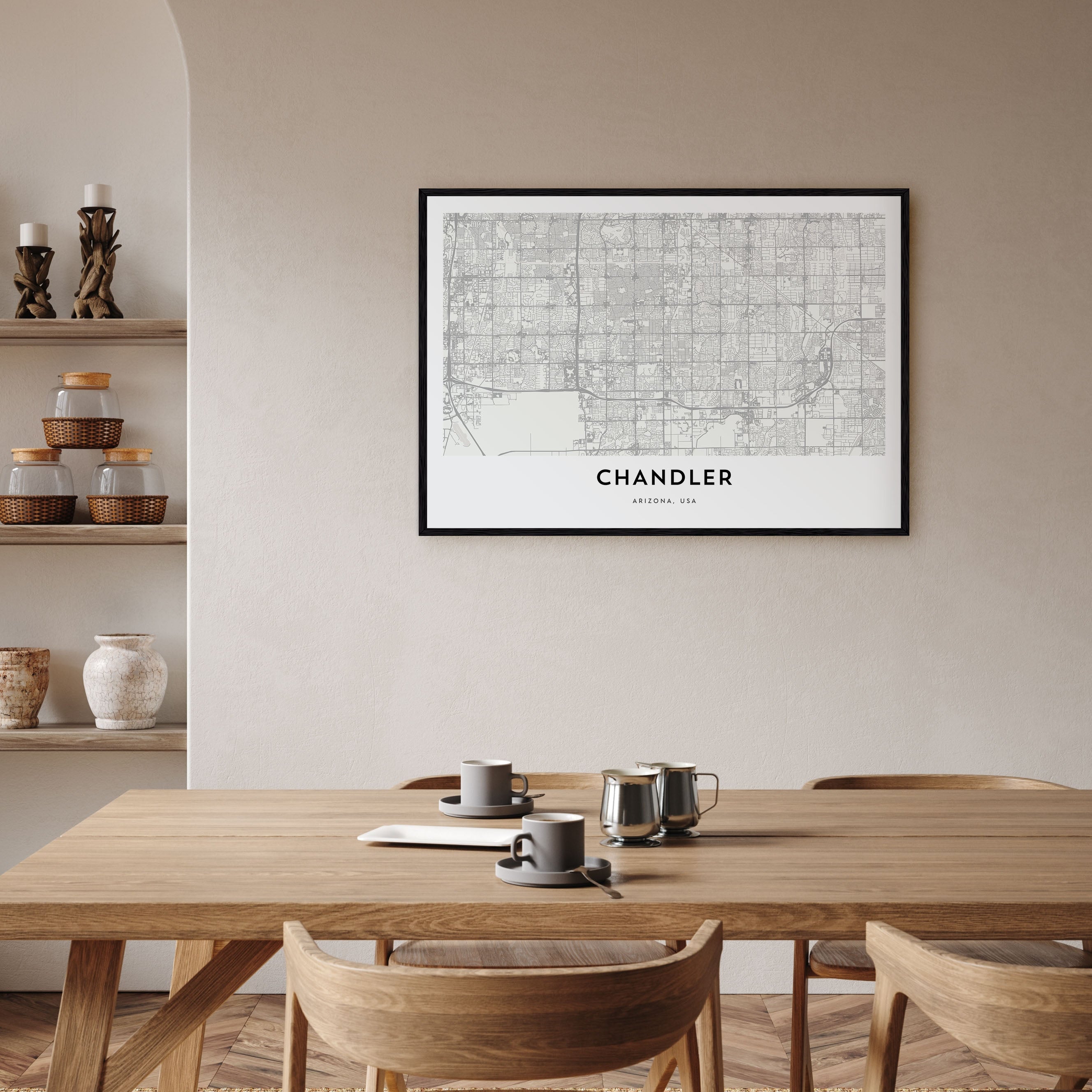 Chandler Map Landscape Poster