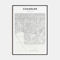 Chandler Map Portrait Poster