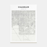 Chandler Map Portrait Poster