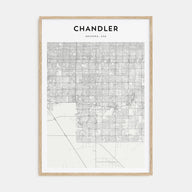 Chandler Map Portrait Poster