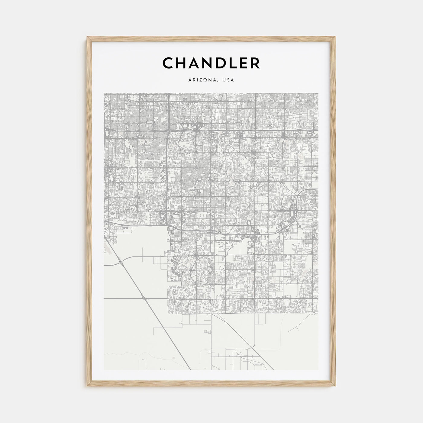 Chandler Map Portrait Poster
