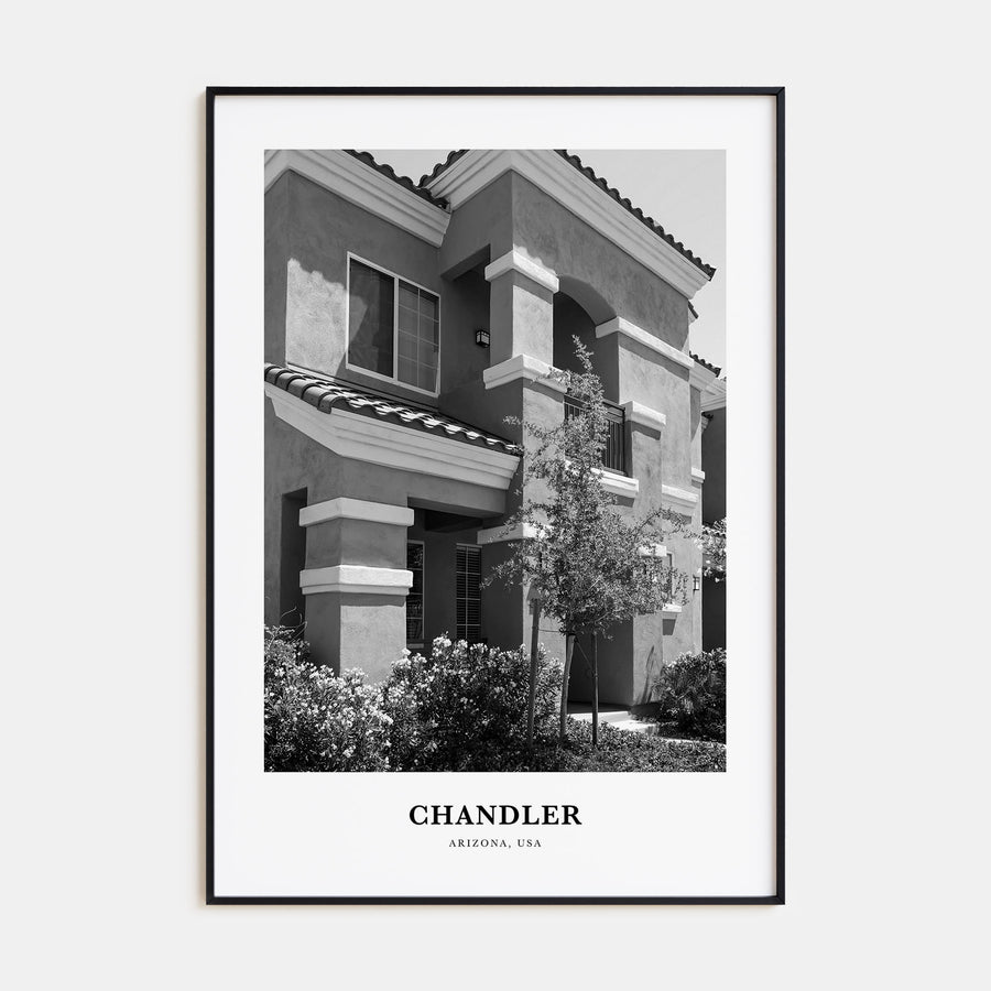 Chandler Portrait B&W Poster