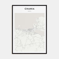 Chania Map Portrait Poster