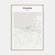 Chania Map Portrait Poster