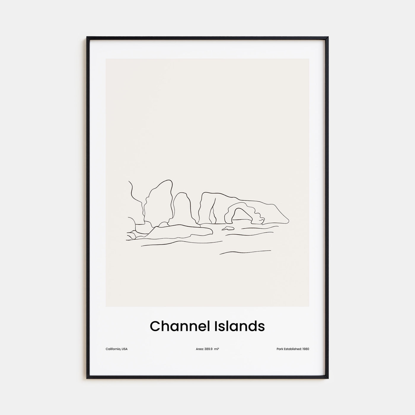 Channel Islands, California Drawn Poster