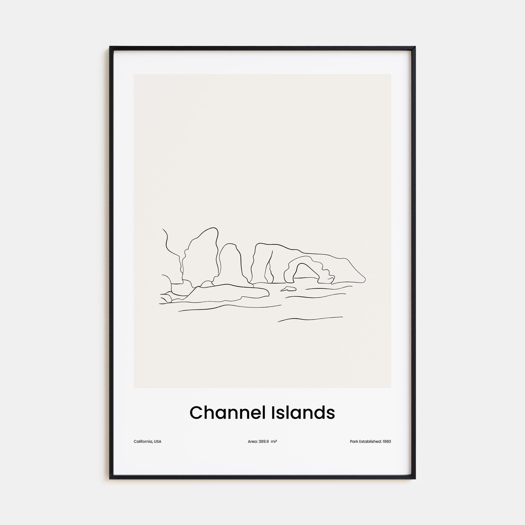 Channel Islands, California Drawn Poster
