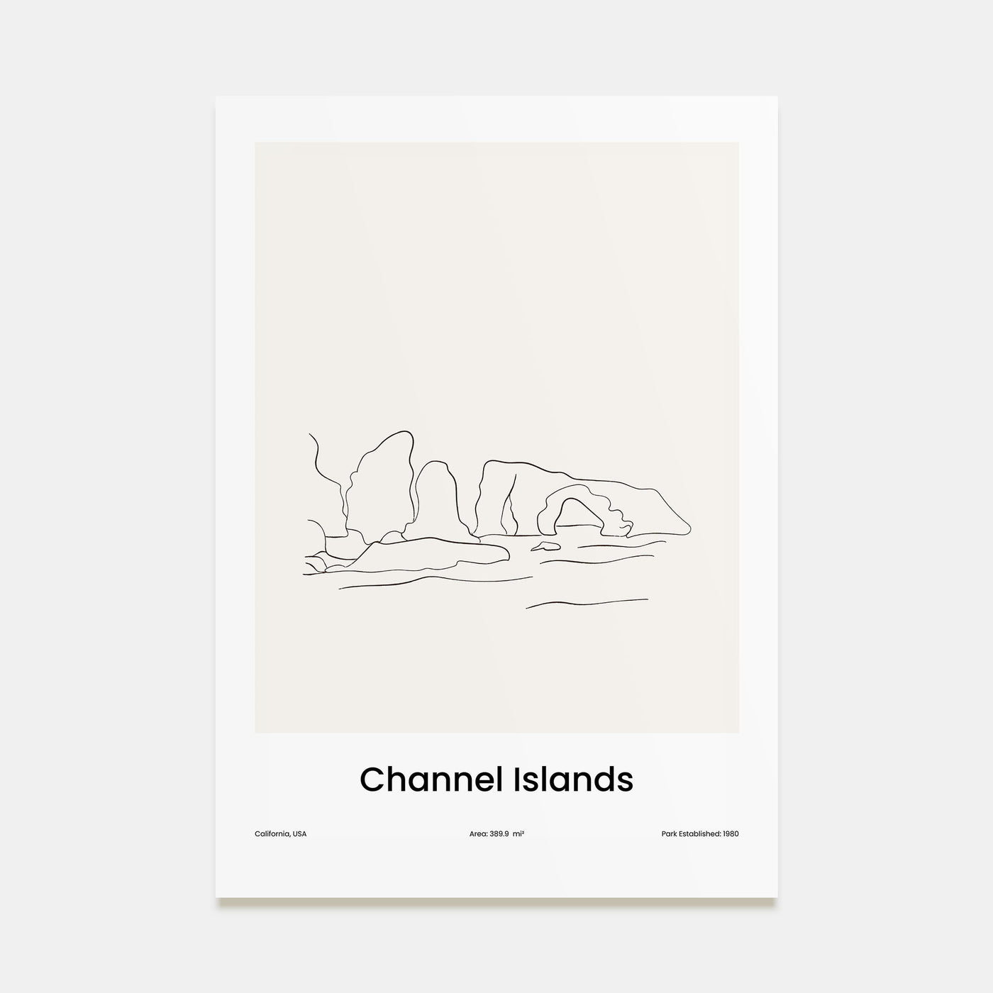 Channel Islands, California Drawn Poster