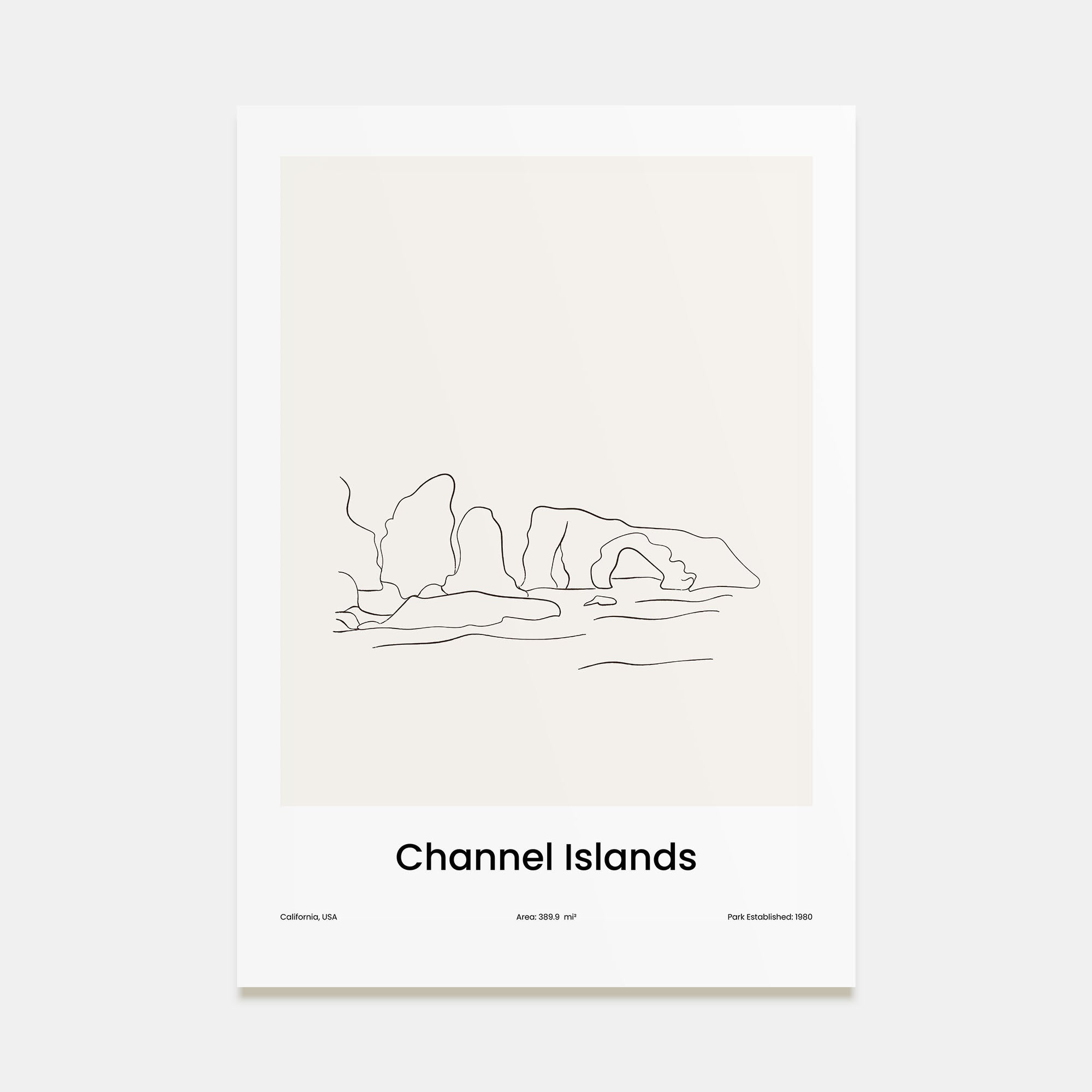 Channel Islands, California Drawn Poster