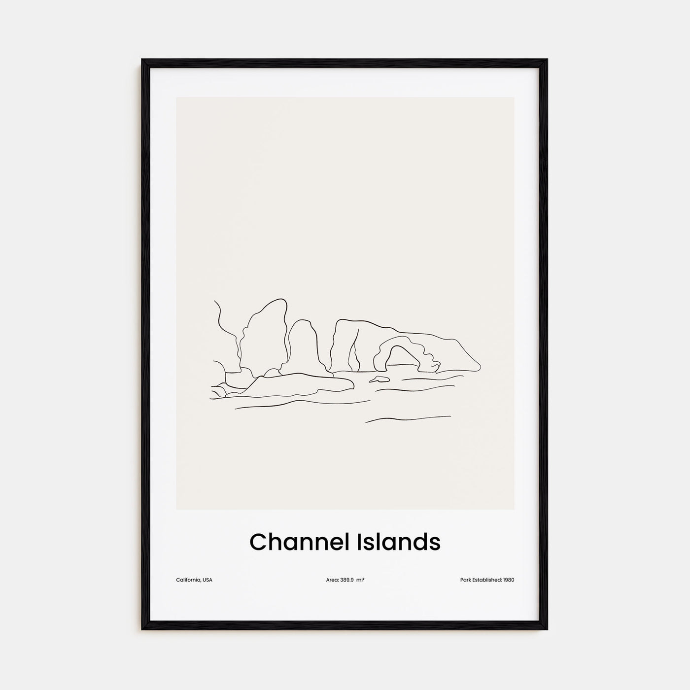 Channel Islands, California Drawn Poster