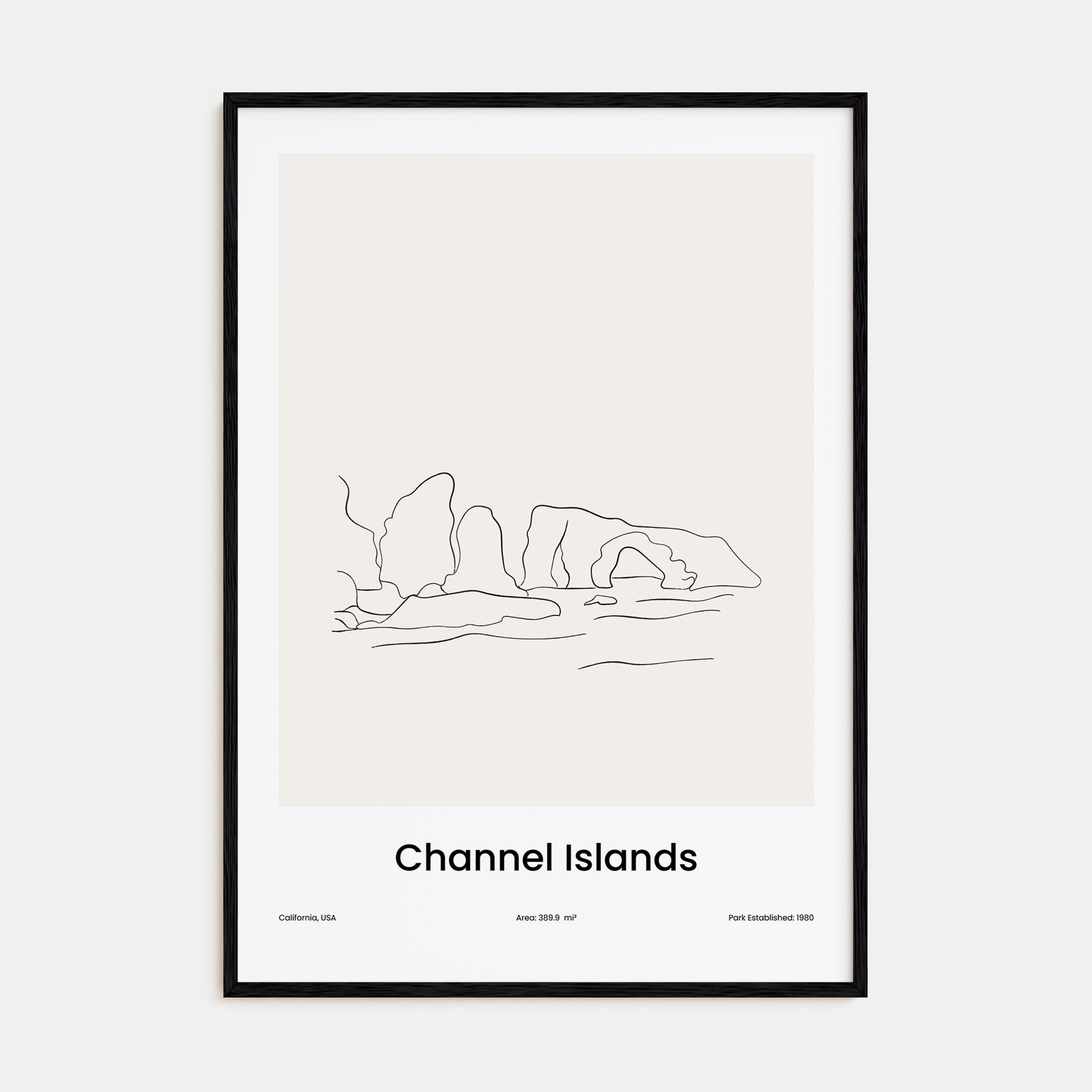 Channel Islands, California Drawn Poster