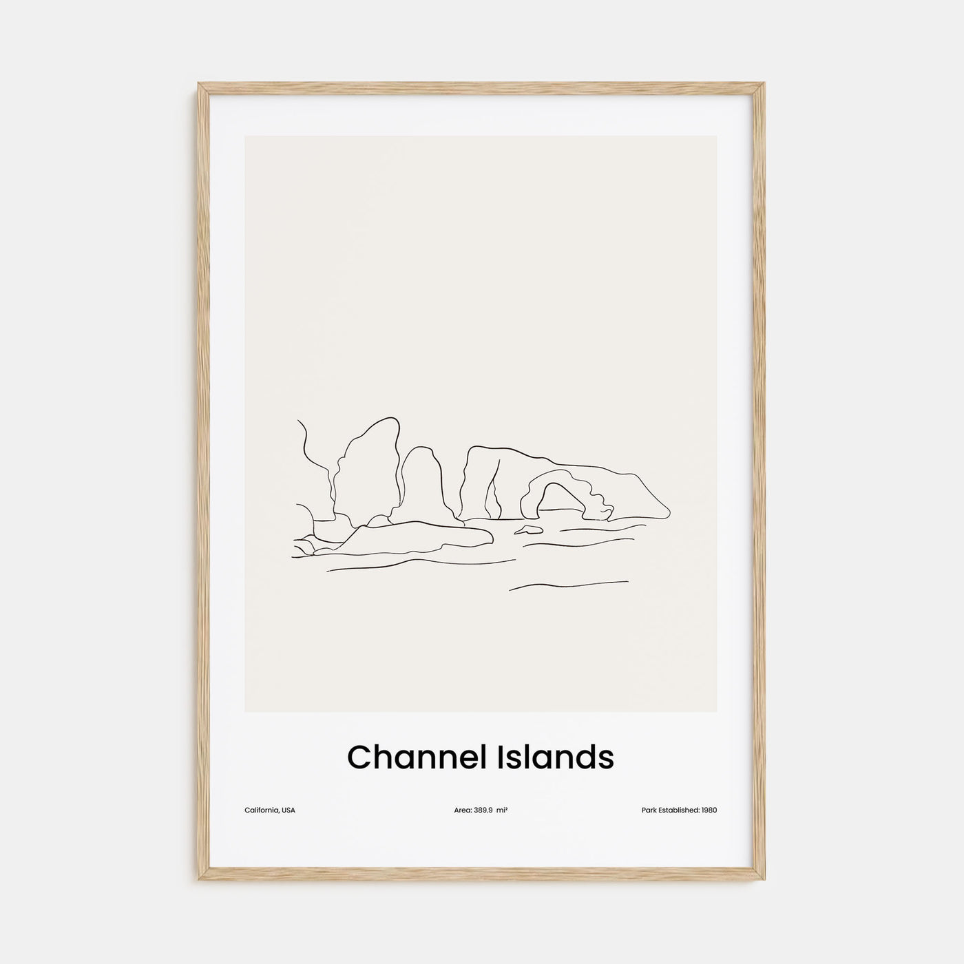 Channel Islands, California Drawn Poster