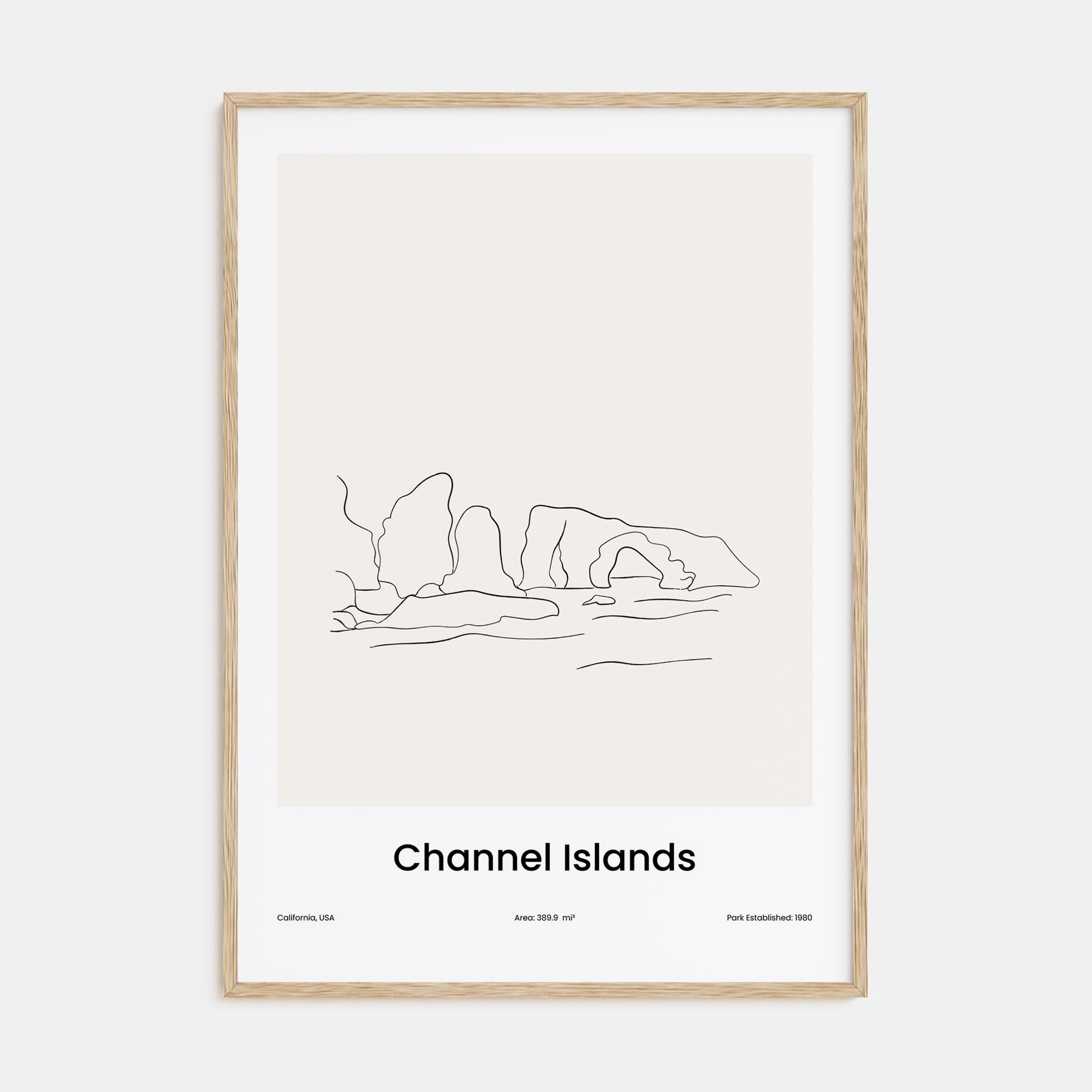 Channel Islands, California Drawn Poster