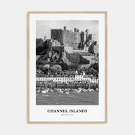 Channel Islands, England Portrait B&W Poster