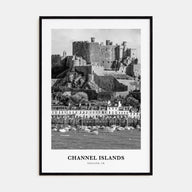 Channel Islands, England Portrait B&W Poster