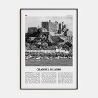 Channel Islands, England Travel B&W No 1 Poster