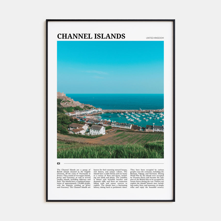 Channel Islands, England Travel Color Poster