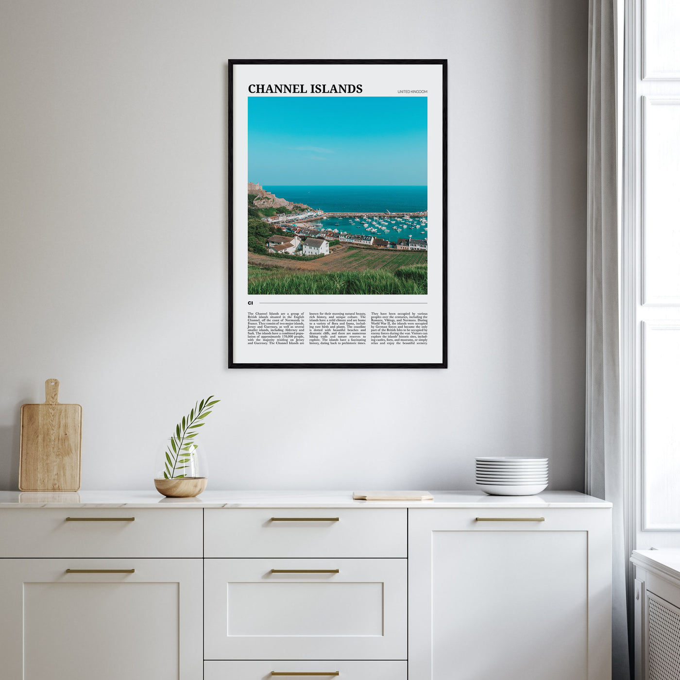 Channel Islands, England Travel Color Poster