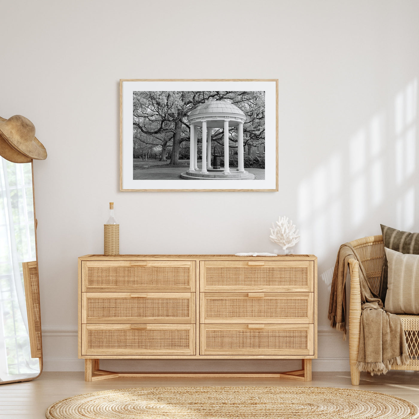Chapel Hill Landscape B&W Poster