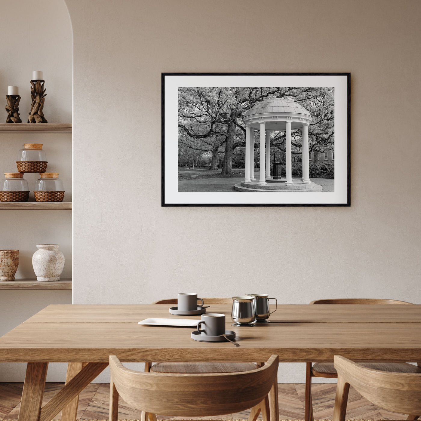 Chapel Hill Landscape B&W Poster