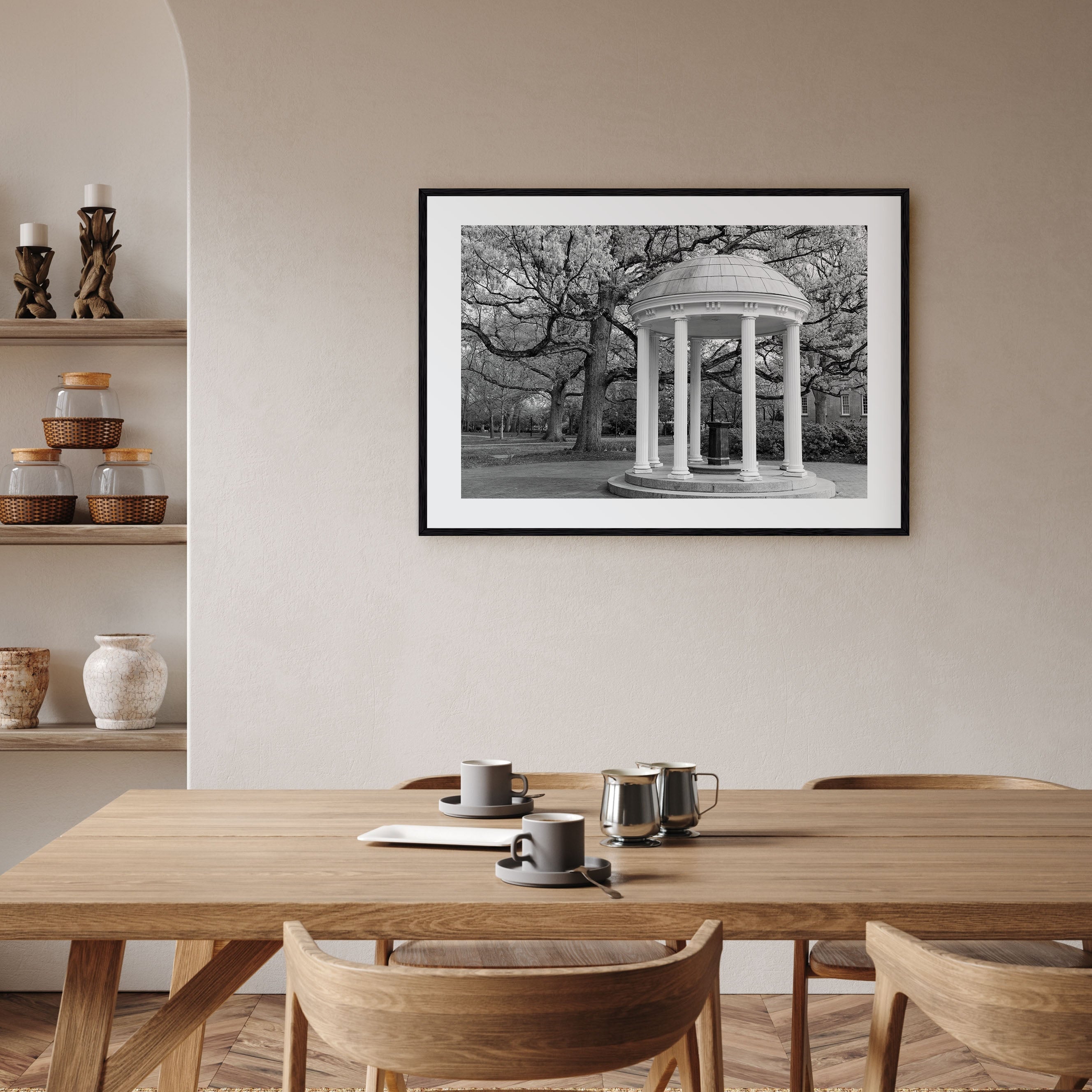 Chapel Hill Landscape B&W Poster