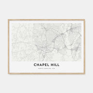 Chapel Hill Map Landscape Poster