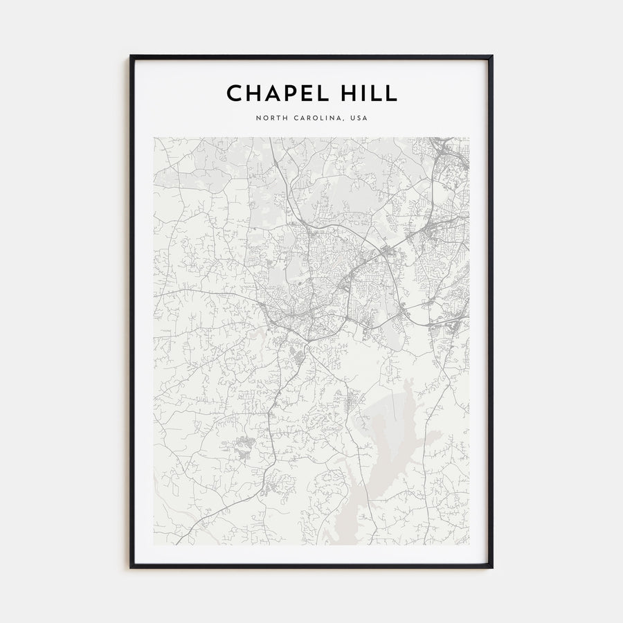 Chapel Hill Map Portrait Poster