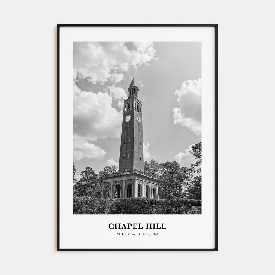 Chapel Hill Portrait B&W Poster