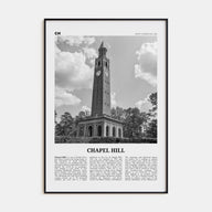 Chapel Hill Travel B&W Poster