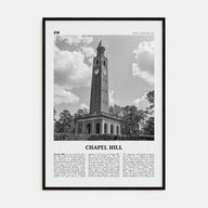 Chapel Hill Travel B&W Poster