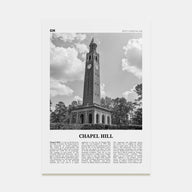 Chapel Hill Travel B&W Poster