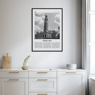 Chapel Hill Travel B&W Poster