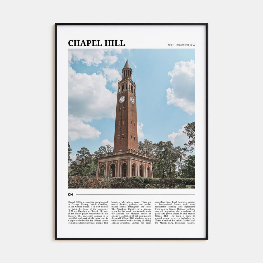 Chapel Hill Travel Color Poster