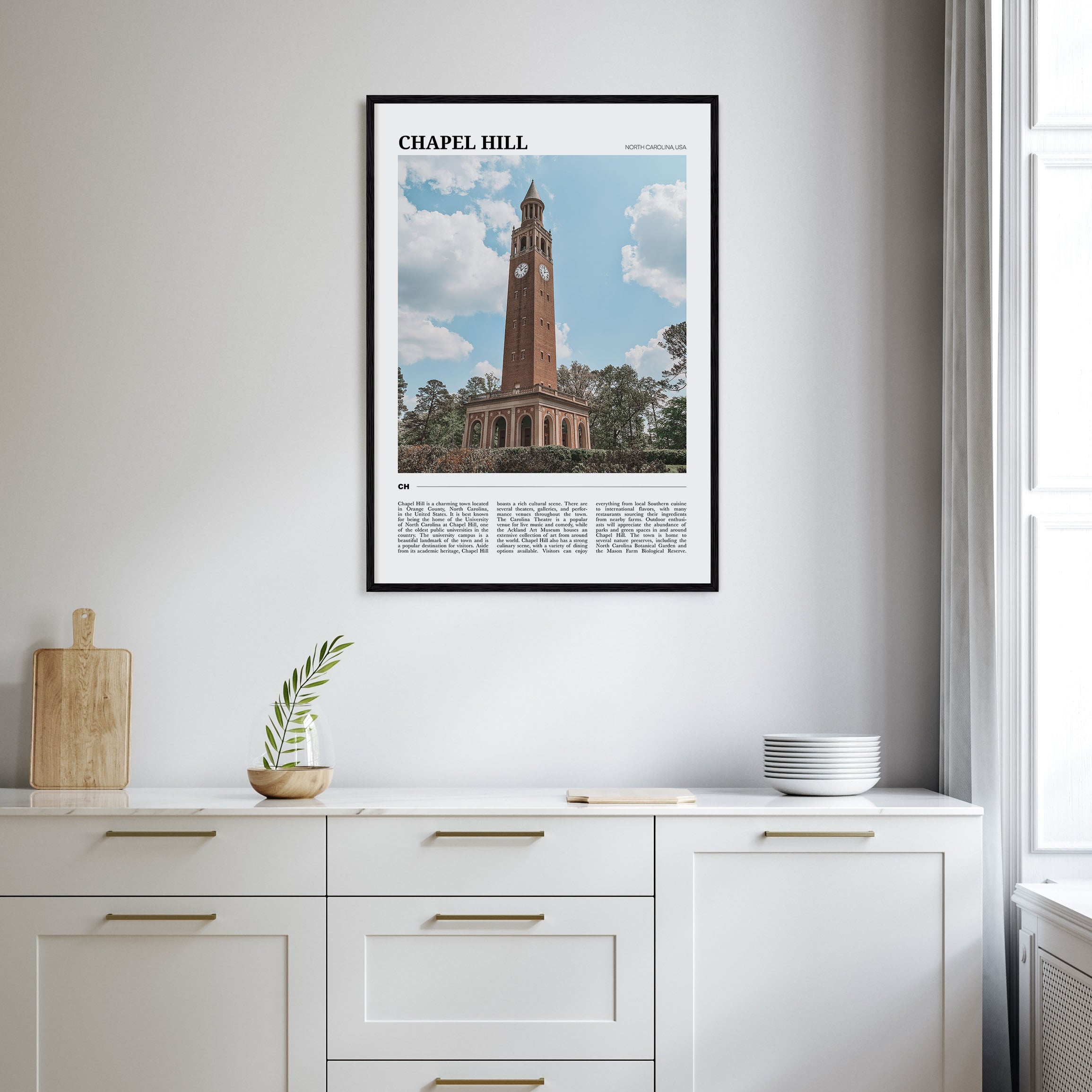 Chapel Hill Travel Color Poster