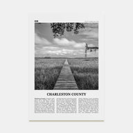 Charleston County Travel B&W Poster