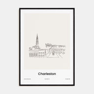Charleston, South Carolina Drawn Poster
