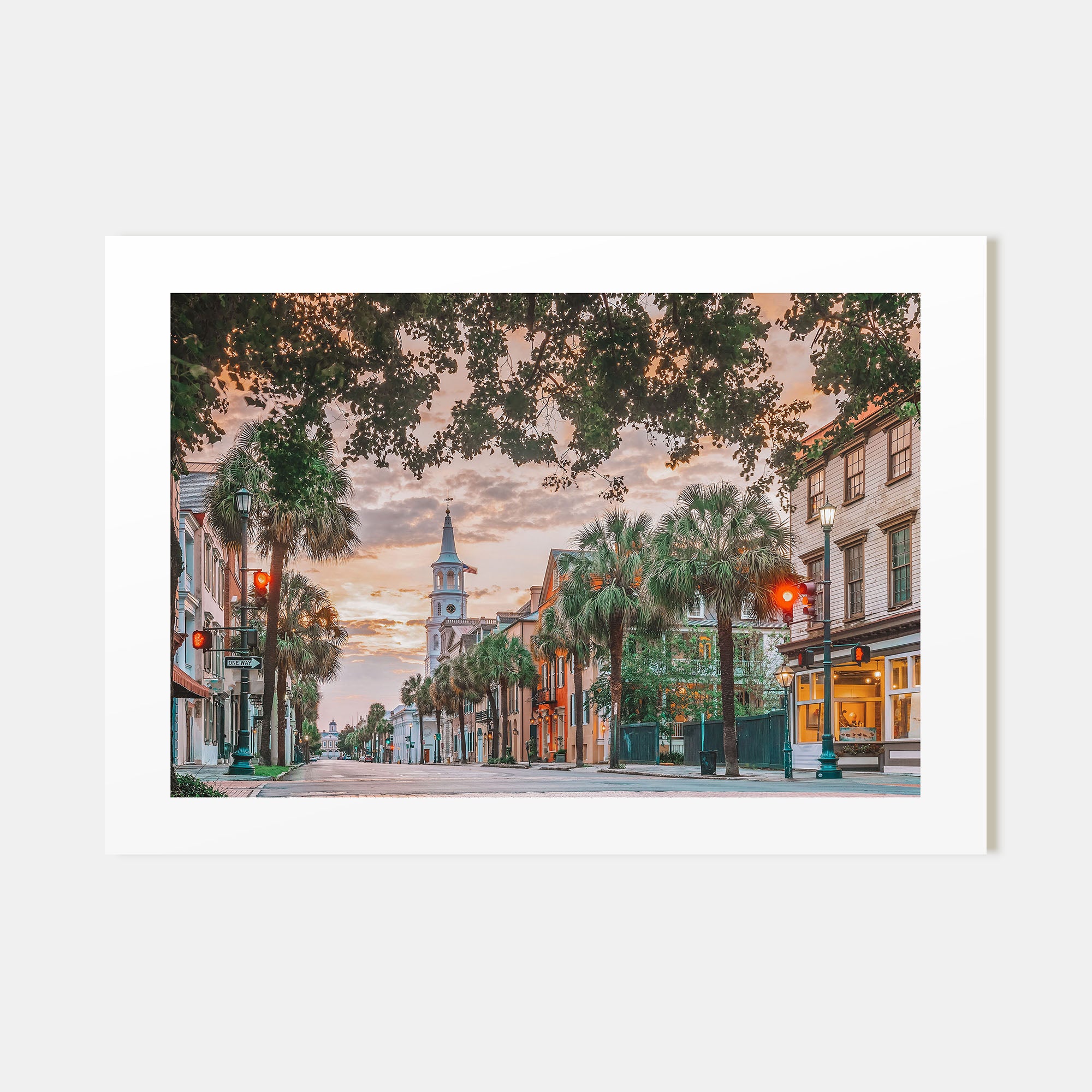 Charleston, South Carolina Landscape Color Poster