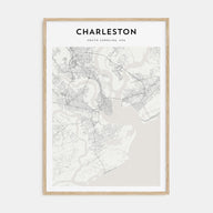Charleston, South Carolina Map Portrait Poster