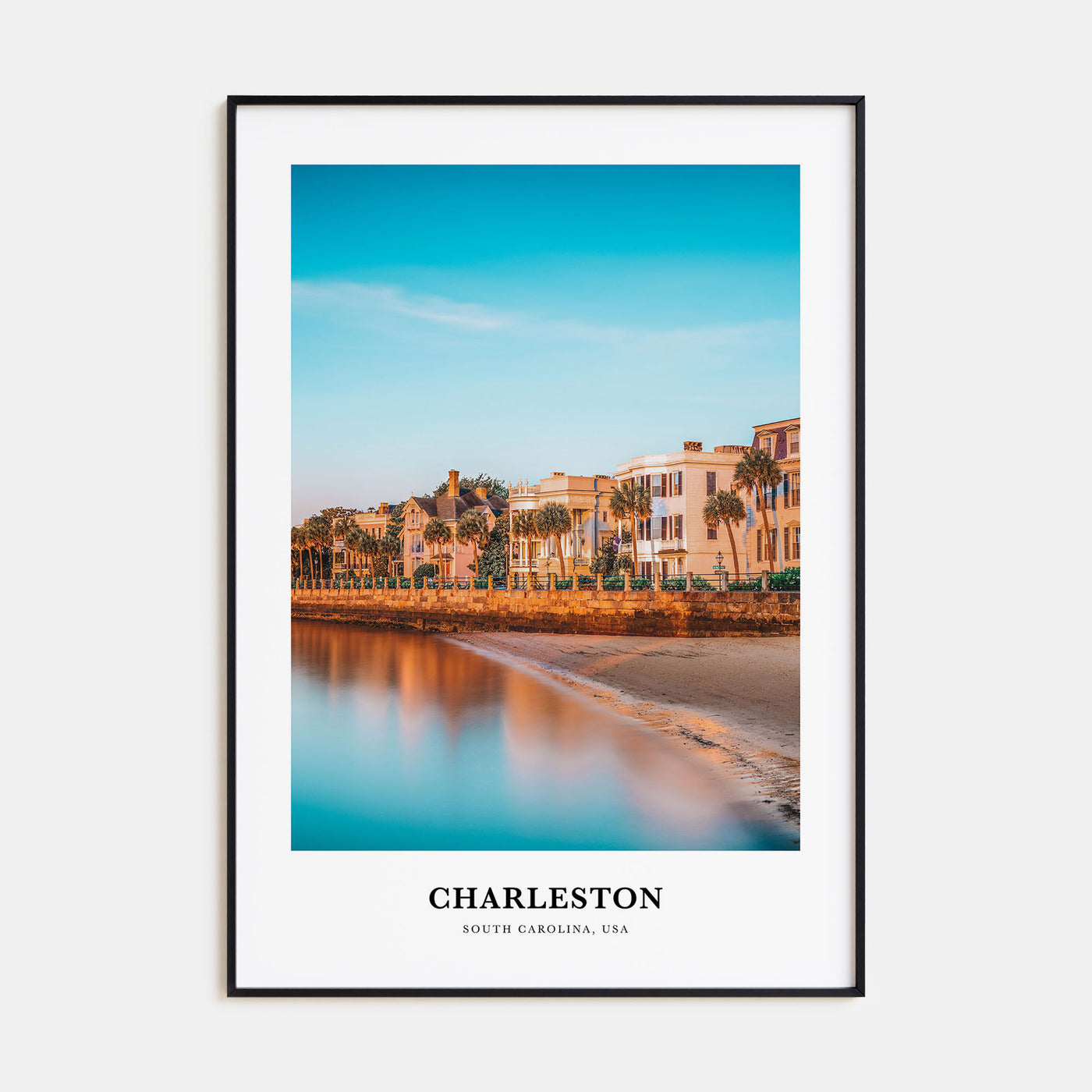 Charleston, South Carolina Portrait Color No 3 Poster