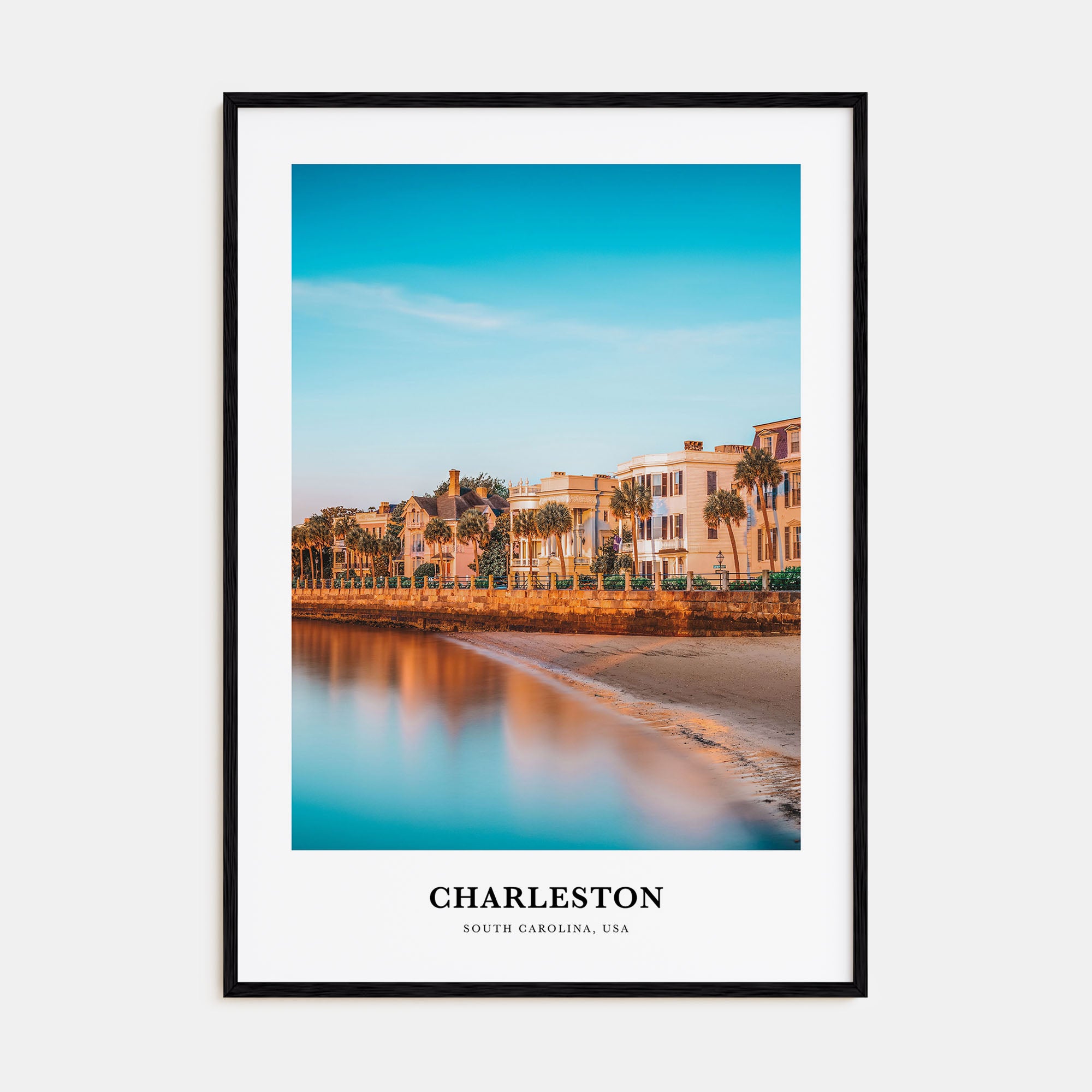 Charleston, South Carolina Portrait Color No 3 Poster