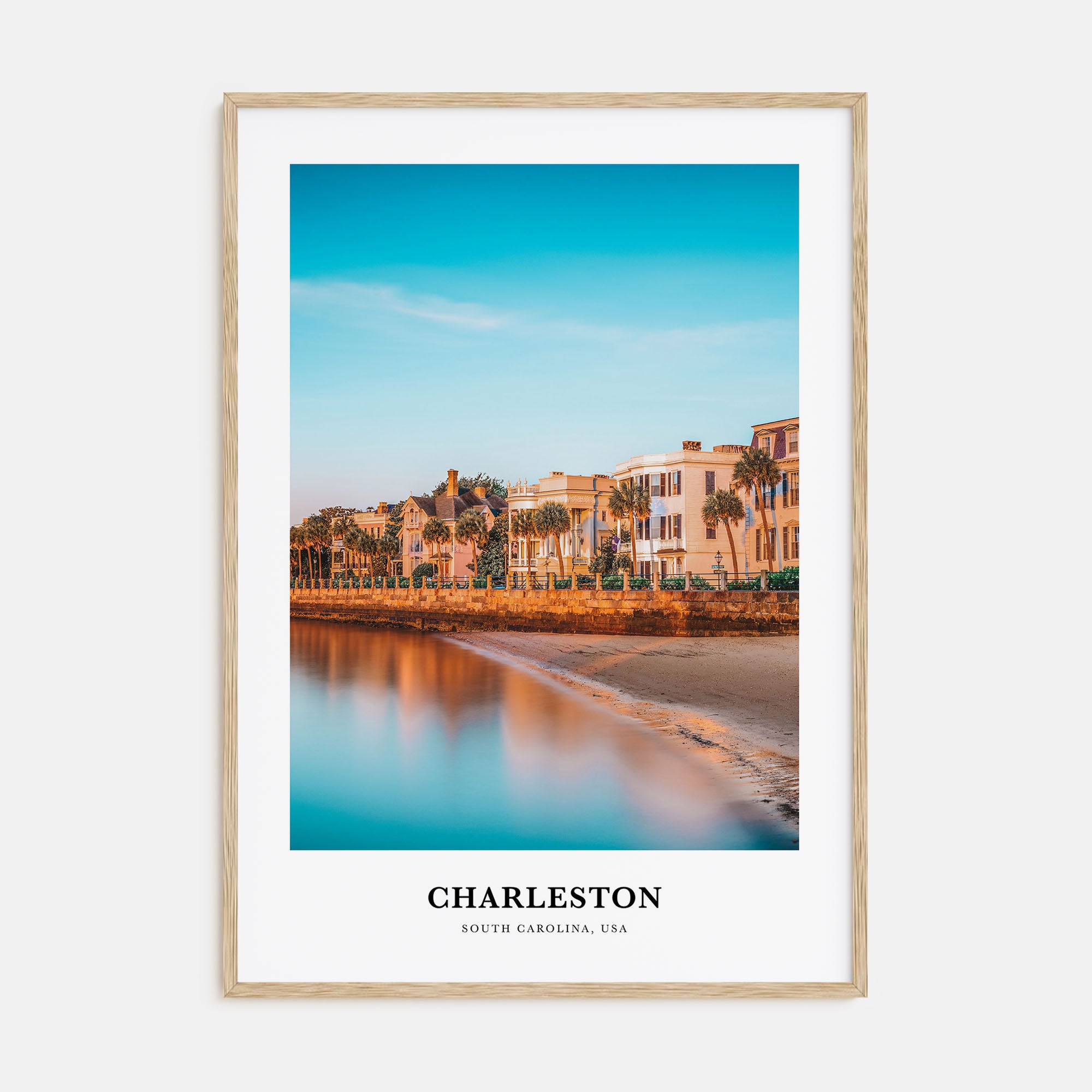 Charleston, South Carolina Portrait Color No 3 Poster