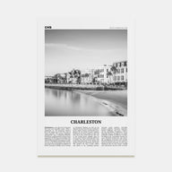 Charleston, South Carolina Travel B&W No 1 Poster