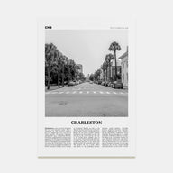Charleston, South Carolina Travel B&W No 2 Poster