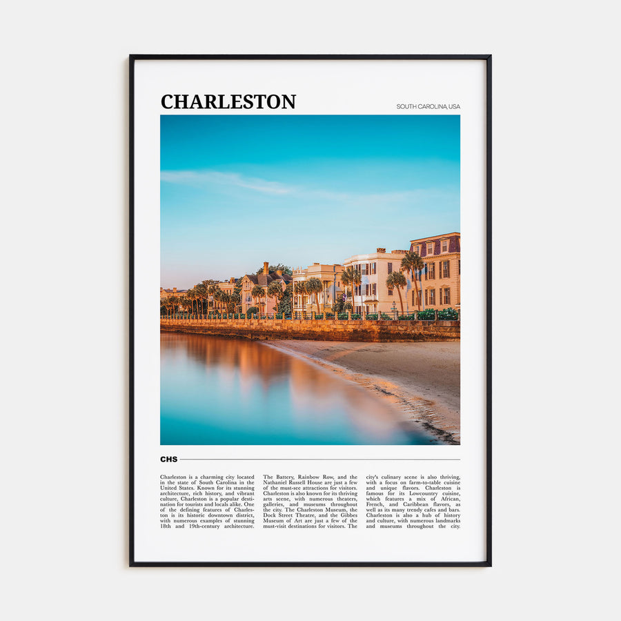Charleston, South Carolina Travel Color No 3 Poster