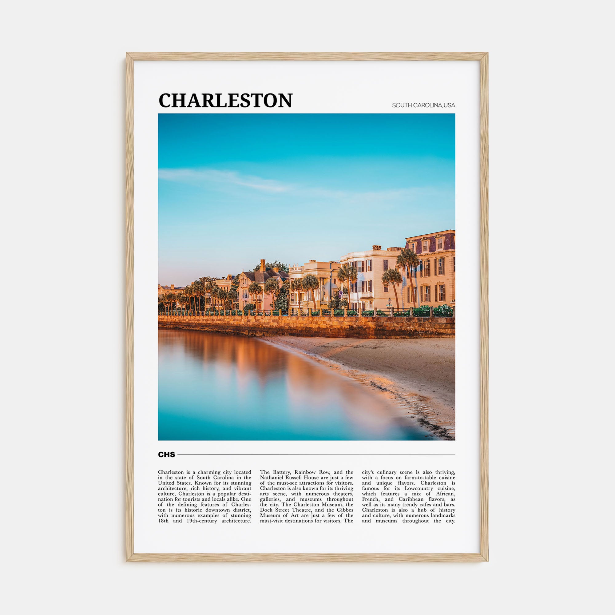 Charleston, South Carolina Travel Color No 3 Poster